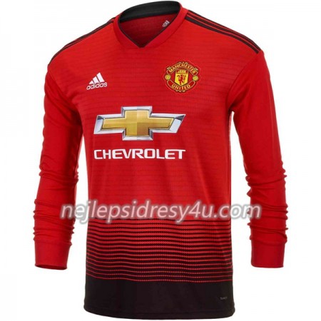 Fotbalový Dres Manchester United Domácí 2018/19 Dlouhý Rukáv